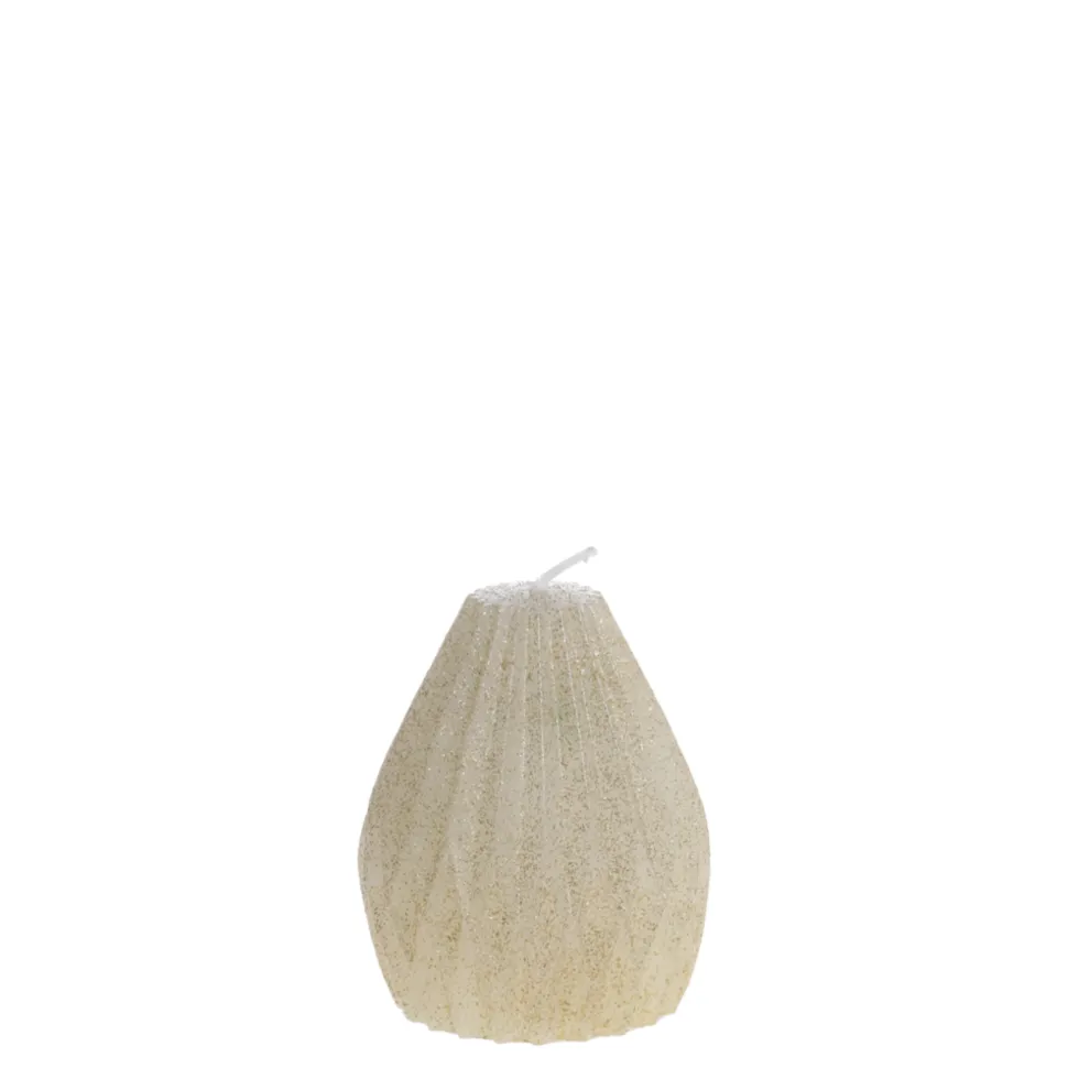 Chic Antique Stumpenkerze Diamant mit Glitzer