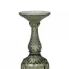 Chic Antique Stumpenkerzenständer mit Diamantschnitt olive