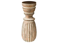 Chic Antique Stumpen Kerzenständer mit Rillen