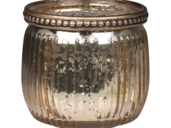 Chic Antique Teelichtglas mit Perlenrand