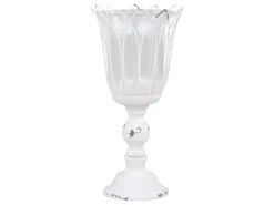 Chic Antique Teelichthalter auf Fuß mit Glas