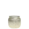 Chic Antique Teelichthalter mit Rillen in Silber