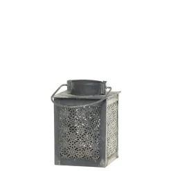 Chic Antique Teelichthalter Laterne mit Muster