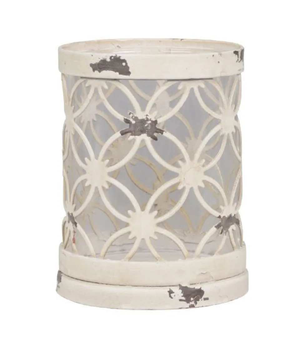 Chic Antique Teelichthalter mit Spitzenkante