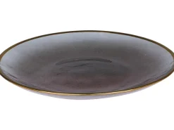 Chic Antique Teller mit Goldrand