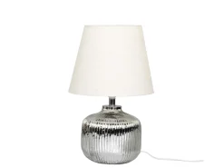 Chic Antique Tischlampe aus Glas mit Rillen