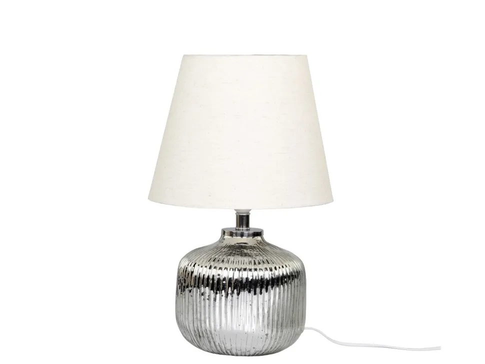 Chic Antique Tischlampe aus Glas mit Rillen