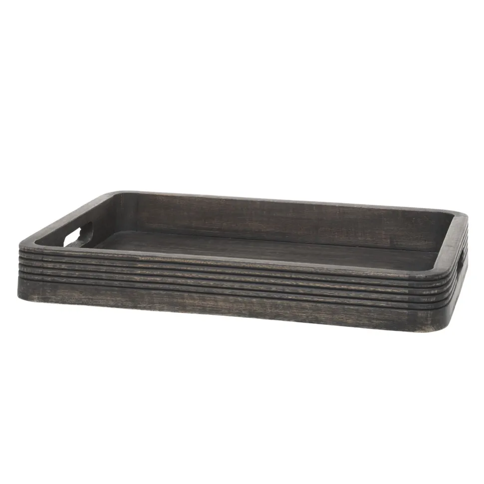Chic Antique Tours Tablett Schwarz