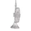 Chic Antique Trompeten Anhänger mit Glitzer