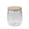 Chic Antique Vallet Aufbewahrungsglas mit Holzdeckel rund