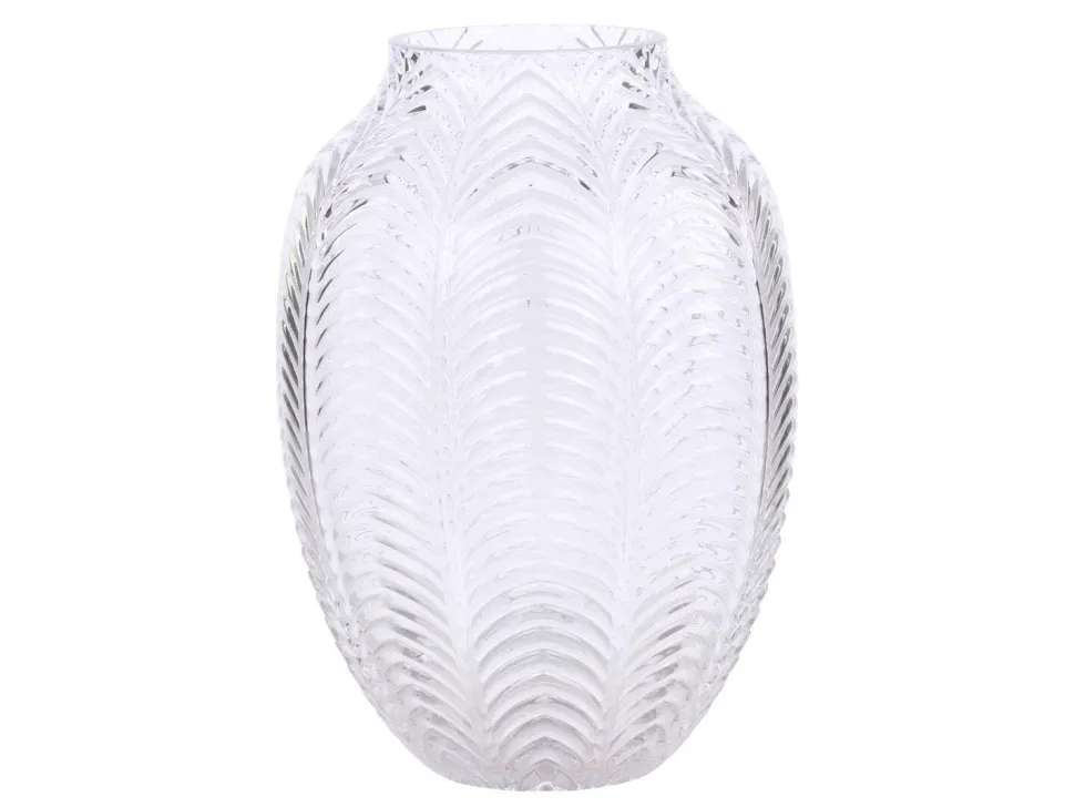 Chic Antique Vase mit Blattmuster