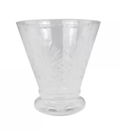 Chic Antique Vase mit feinem Schliff