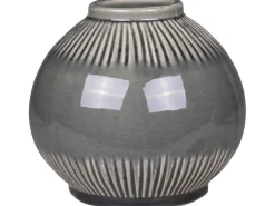 Chic Antique Vase mit gestreiftem Muster