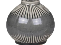 Chic Antique Vase mit gestreiftem Muster