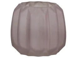 Chic Antique Vase mit Rillen mattiert