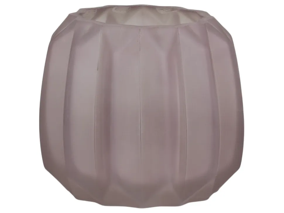 Chic Antique Vase mit Rillen mattiert