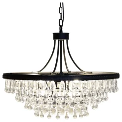Chic Antique Versailles Kronleuchter mit tropfenformigen Glasprismen