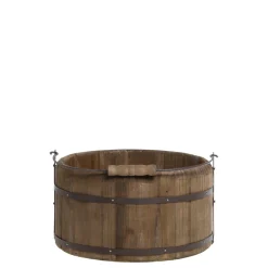 Chic Antique Vintage Eimer aus Holz mit Griff