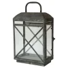 Chic Antique Vintage Laterne mit Eisenkreuz