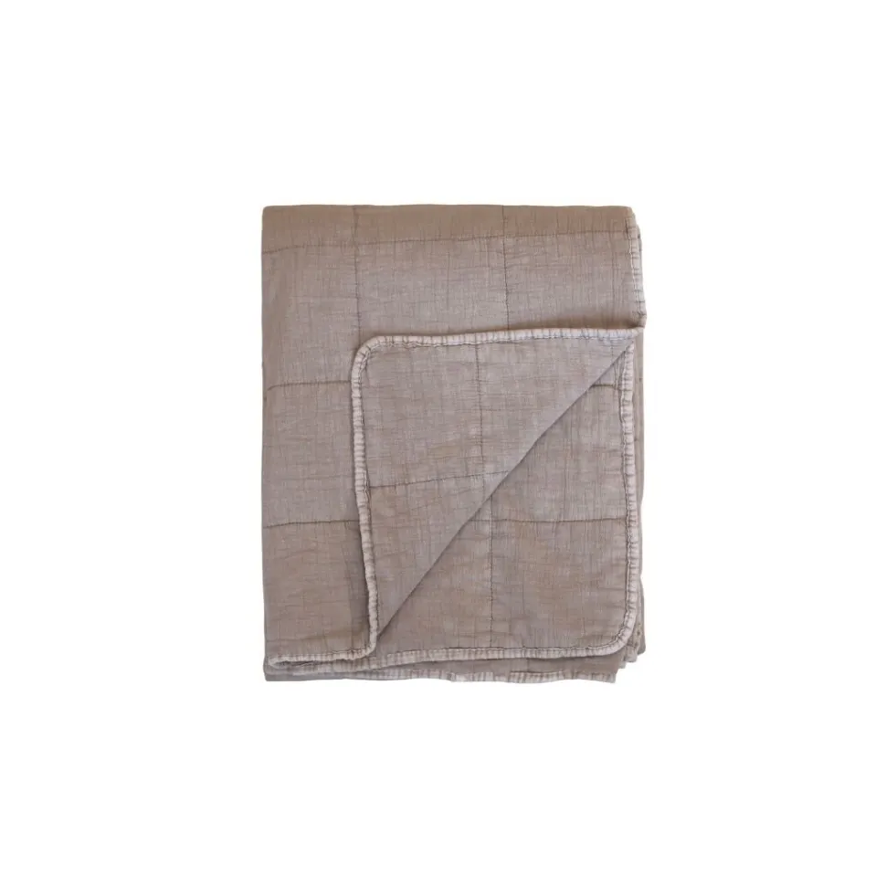 Chic Antique Vintage Quilt Steppdecke mit Stone-Washed Optik