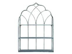 Chic Antique Wandregal aus Eisen mit 3 Ablagen