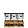 Chic Antique Wandregal mit Schubladen