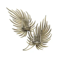 Chic Antique Wand Teelichthalter in Blattform