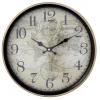 Chic Antique Wanduhr mit Goldrand