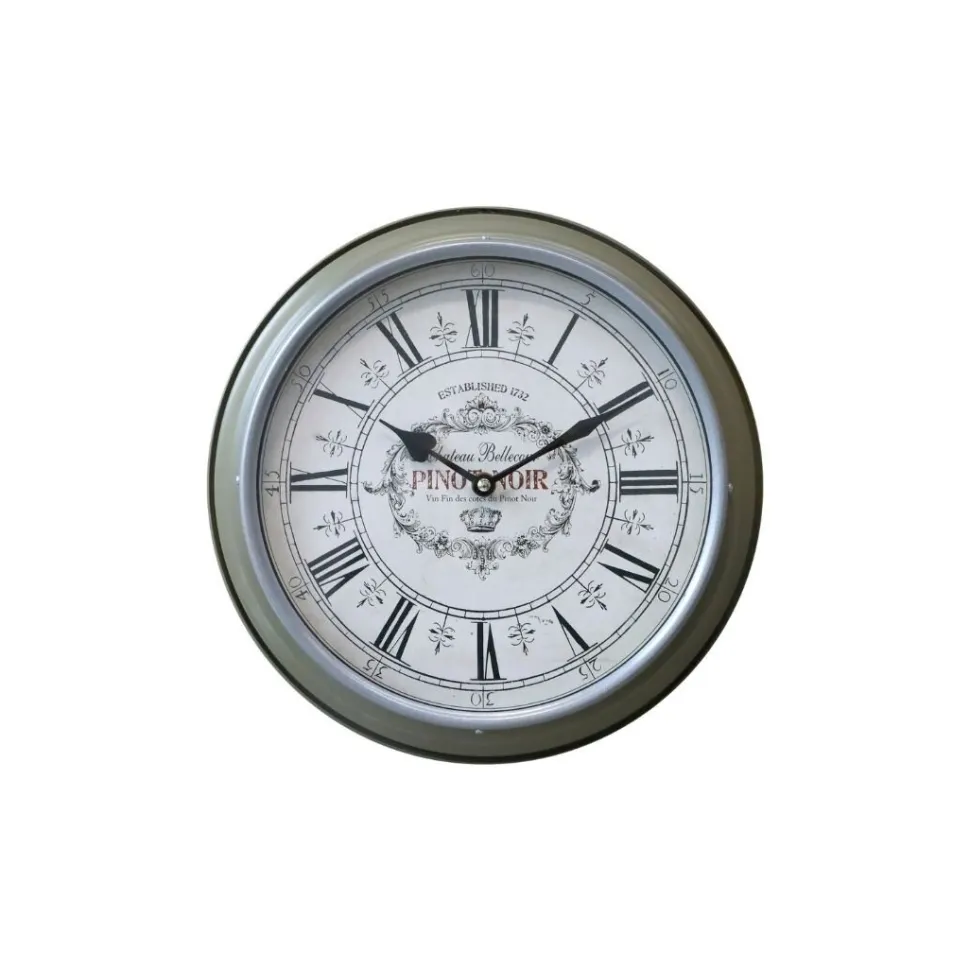 Chic Antique Wanduhr Pinot Noir
