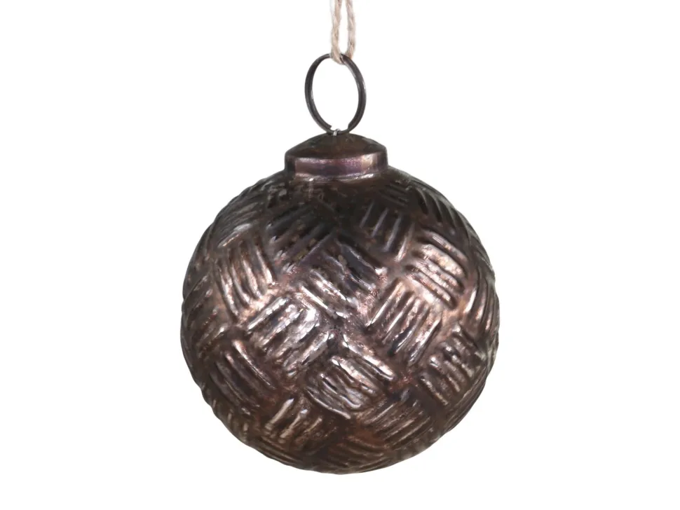 Chic Antique Weihnachtskugel Criss Cross