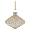 Chic Antique Weihnachtskugel Diamantform aus Glas