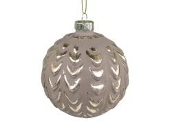 Chic Antique Weihnachtskugel mit Goldmuster Fleche