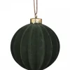 Chic Antique Weihnachtskugel Velours in Fächerstruktur