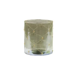 Chic Antique Windlicht mit Eisen Dekor