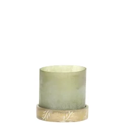 Chic Antique Windlicht mit graviertem Sockel