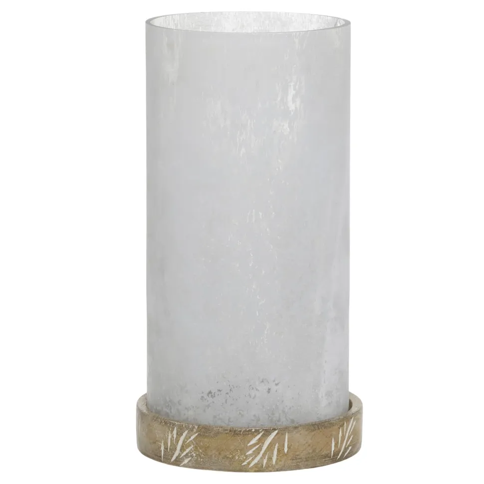 Chic Antique Windlicht mit Mangoholz
