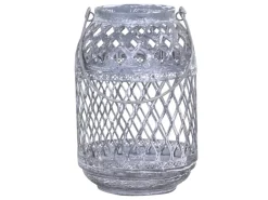 Chic Antique Zink Laterne mit Muster