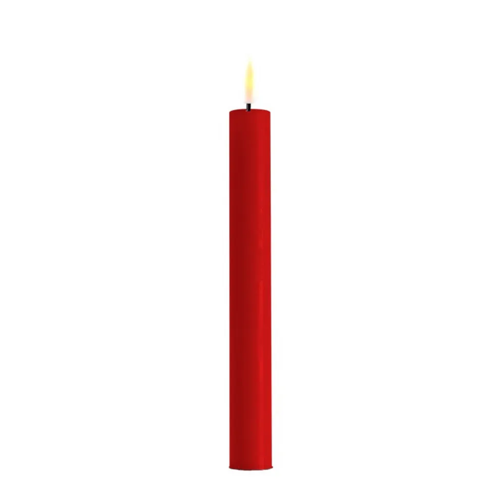 Deluxe Homeart LED 2er Set Stabkerze Real Flame