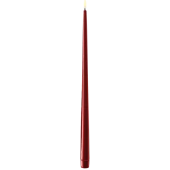 Deluxe Homeart LED Stabkerze mit Lack Real Flame 2er Set