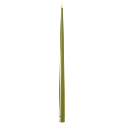 Deluxe Homeart LED Stabkerze mit Lack Real Flame 2er Set