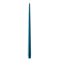 Deluxe Homeart LED Stabkerze mit Lack Real Flame 2er Set