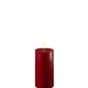 Deluxe Homeart LED Stumpenkerze Real Flame bordeaux