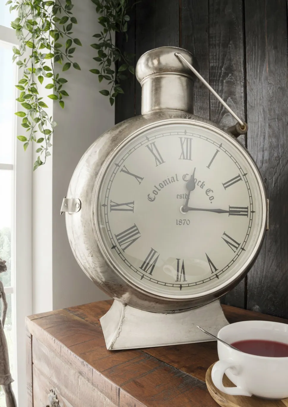 Faktorei Standuhr Laterne Vintage