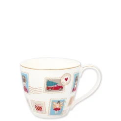 GreenGate Mug Xmas Letter white