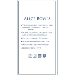 GreenGate Schüssel 3er Set Alice aus Kunststoff