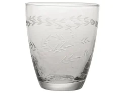GreenGate Wasserglas klar mit Schliff