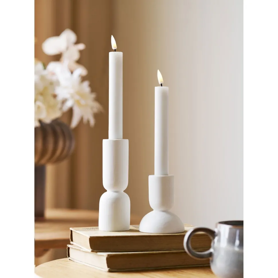 House Nordic Kerzenhalter im 2er Set Limestone
