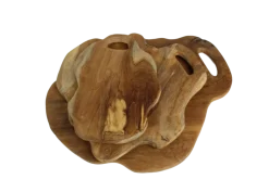 HSM Collection Holztablett Teakholz natur