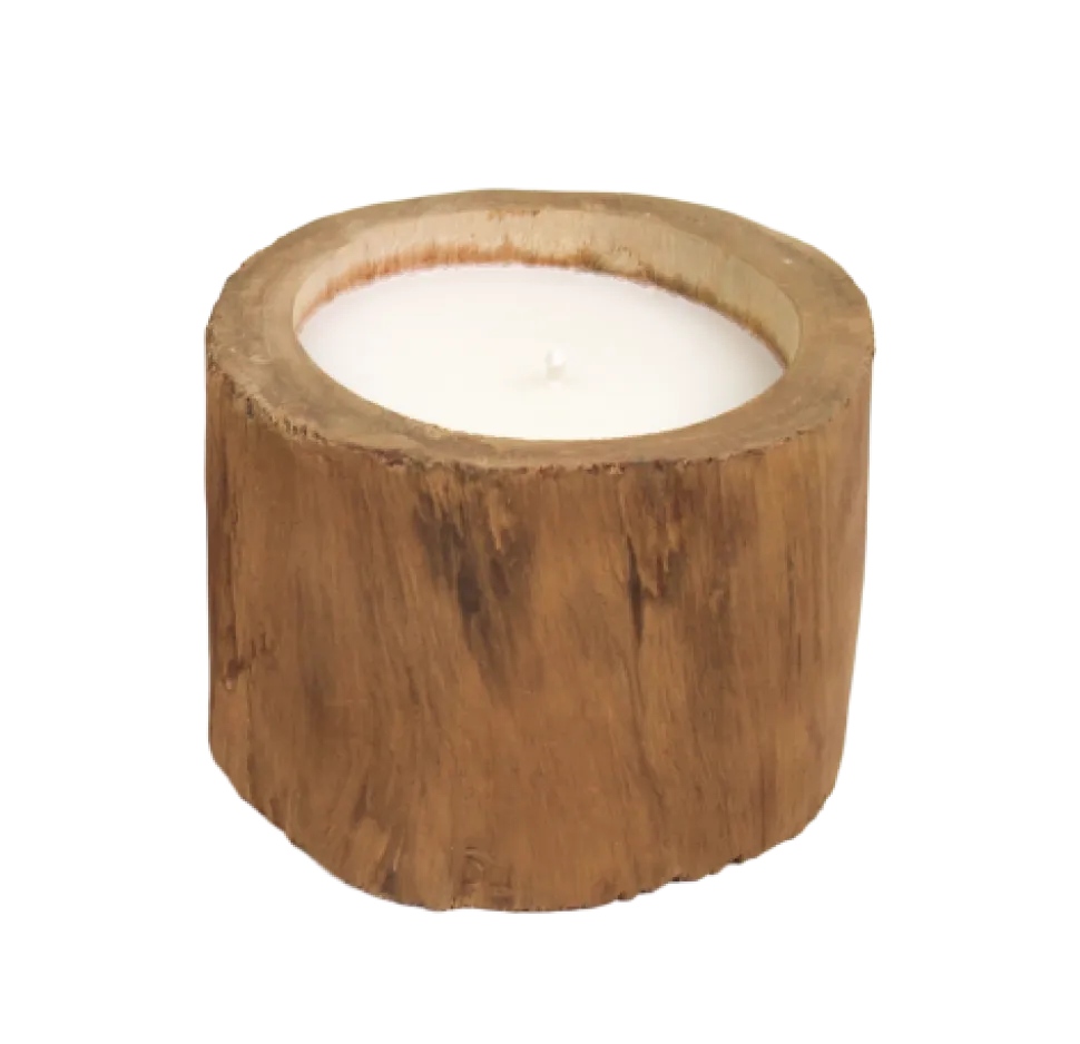 HSM Collection Naturholz Kerze Teak