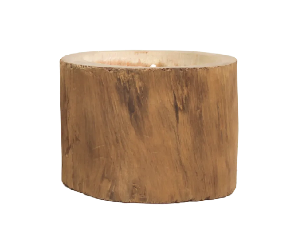 HSM Collection Naturholz Kerze Teak